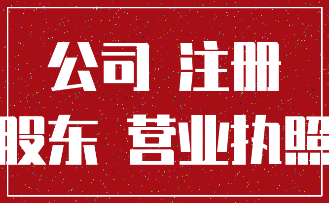 公司 注册_股东 营业执照