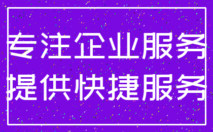 专注企业服务_提供快捷服务