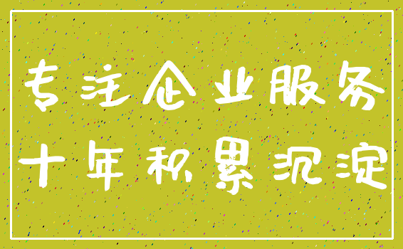 专注企业服务_十年积累沉淀