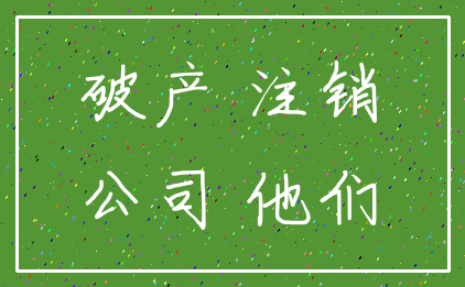破产 注销_公司 他们