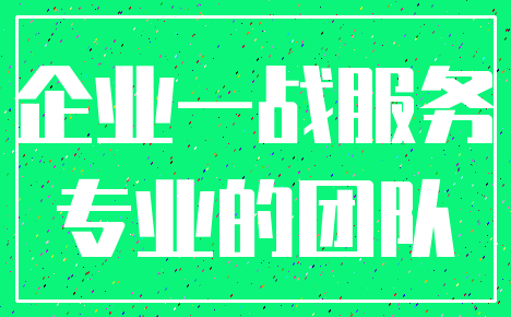 企业一战服务_专业的团队