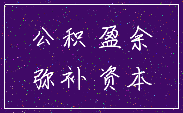 公积 盈余_弥补 资本