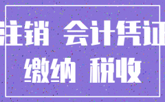 注销公司税局查看凭证