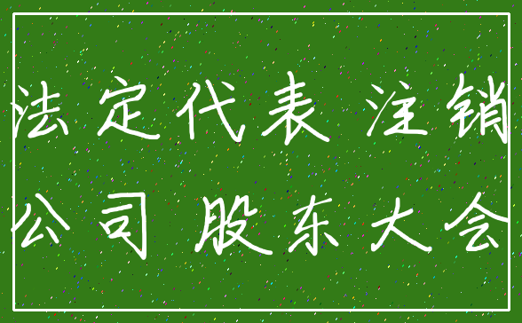 法定代表 注销_公司 股东大会