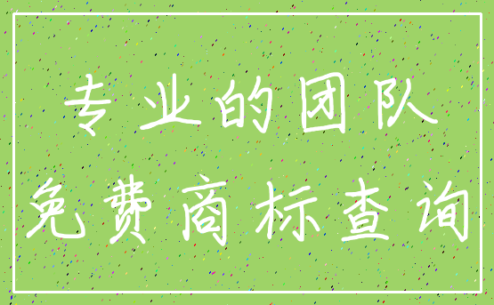 专业的团队_免费商标查询
