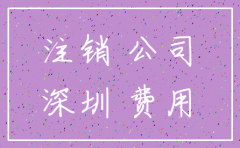 深圳分公司注销的流程及费用