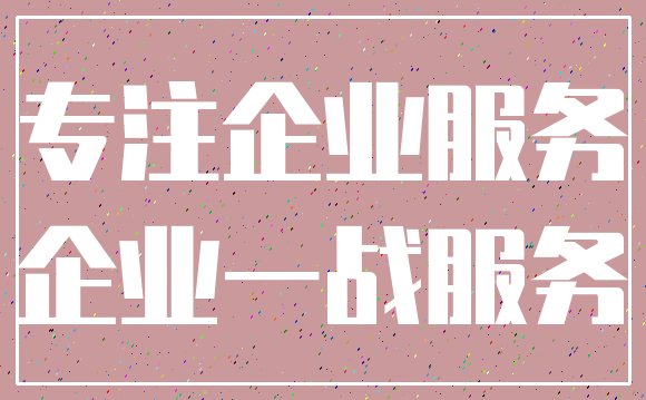专注企业服务_企业一战服务