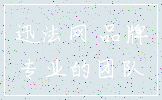 迅法网 品牌_专业的团队