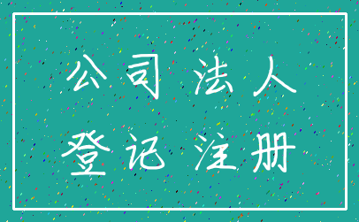 公司 法人_登记 注册