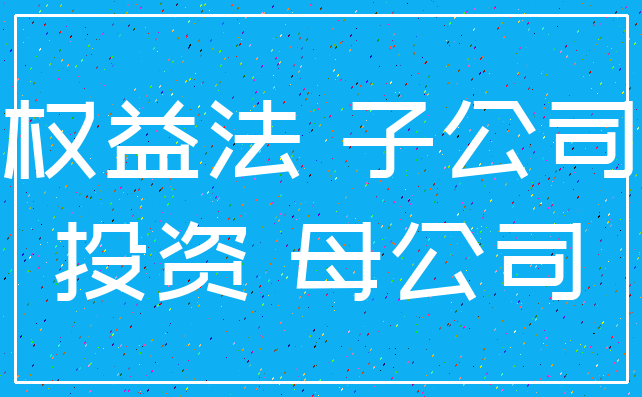 权益法 子公司_投资 母公司