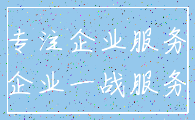 专注企业服务_企业一战服务