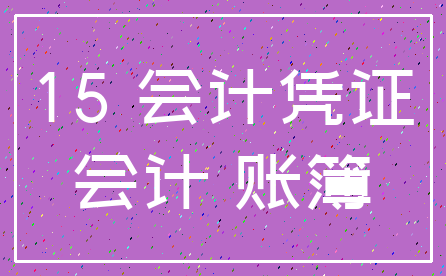15 会计凭证_会计 账簿