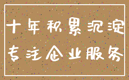 十年积累沉淀_专注企业服务