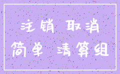 公司正在进行简易注销