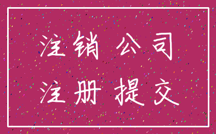 注销 公司_注册 提交