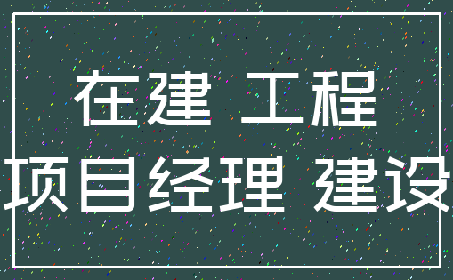 在建 工程_项目经理 建设