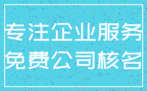 专注企业服务_免费公司核名