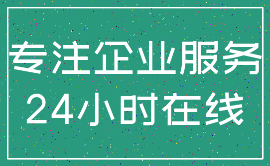 专注企业服务_24小时在线