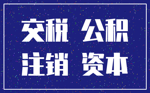 交税 公积_注销 资本