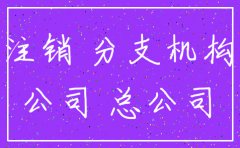 总公司想注销分公司