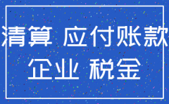 公司注销 应交税金贷方余额