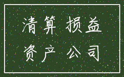 清算 损益_资产 公司