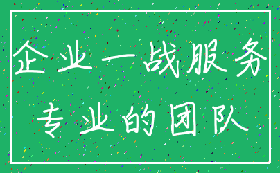 企业一战服务_专业的团队