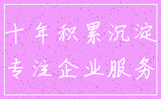十年积累沉淀_专注企业服务