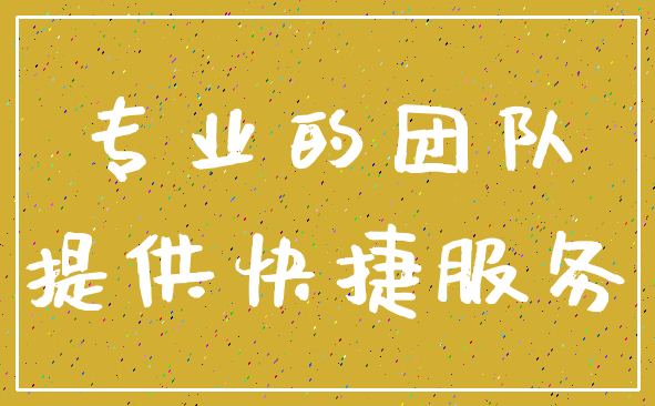 专业的团队_提供快捷服务