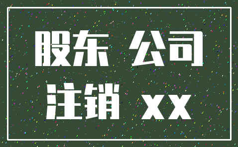 股东 公司_注销 xx