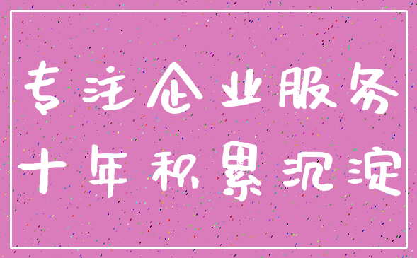 专注企业服务_十年积累沉淀