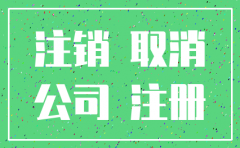 工贸公司注销证明