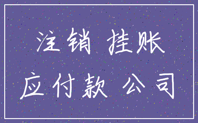 注销 挂账_应付款 公司