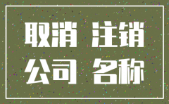 注册的公司名字怎样注销