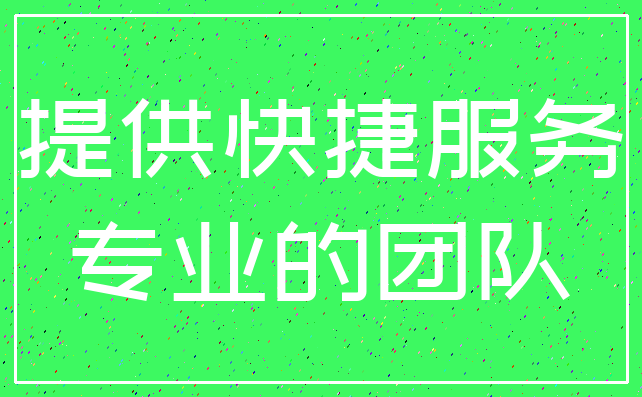 提供快捷服务_专业的团队