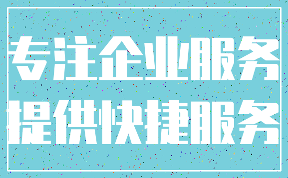 专注企业服务_提供快捷服务