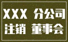 旅游公司注销分公司决议
