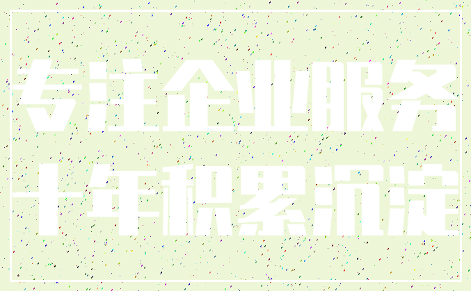 专注企业服务_十年积累沉淀