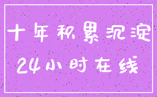 十年积累沉淀_24小时在线