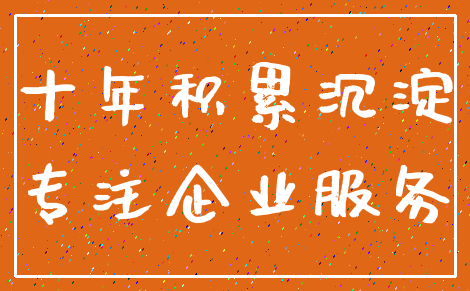 十年积累沉淀_专注企业服务