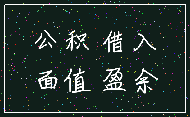 公积 借入_面值 盈余