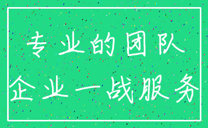 专业的团队_企业一战服务