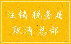 税务局需要注销分公司申请