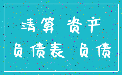 清算 资产_负债表 负债