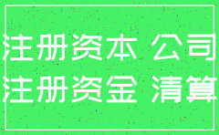 注册资金公司注销后
