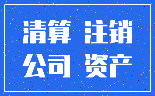 清算 注销_公司 资产