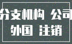 境外分公司在中国注销程序