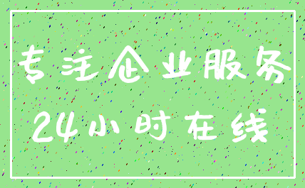 专注企业服务_24小时在线