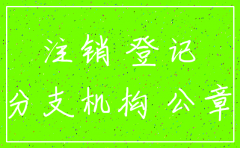 关于注销 分公司