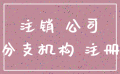 总公司通知分公司注销